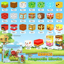 Magnetic Blocks Kids Games Building Toys for 3 4 5 6 7 8 9 10 11 12 Year Old Boys Girls, Magnetic Tiles Cubes STEM Sensory Toys for Toddler Travel Party Christmas Birthday Gifts by TinyTreasures Baby Boutique