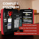 Portable First Aid Kit for Kids with CPR Shield - Ideal for Home, Car, School, Camping, and as a Travel First aid kit. Latex-Free Bandages – Children First Aid Guide by The Life Safety Pro by TinyTreasures Baby Boutique