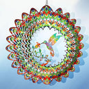 Hummingbird Wind Spinner for Yard and Garden,12in 3D Wind Spinner Hummingbird Gift for Women/Mother/Father/Men,Hanging Bird Wind Catchers Kinetic Yard Art Ornaments Outdoor Wind Sculptures by CozyNest Decor