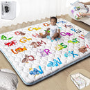 Baby Play Mats for Floor, 71”x59” Upgraded Thickness & Larger Super Soft Playmat for Babies and Toddlers, Foldable Washable, Upgrade Anti-Slip Crawling Mat for Playpen(Animal Alphabets) by TinyTreasures Baby Boutique