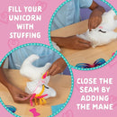 Craft-tastic - Make a Friend Unicorn - Mini Sewing Kit, Arts and Crafts, Kids Crafts, Craft Kit Makes 1 Easy-to-Sew Stuffie with Accessories, Bonus Travel Tote Included Ages 6+ by TinyTreasures Baby Boutique