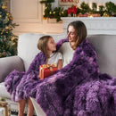GONAAP Fuzzy Faux Fur Throw Blanket Tie-dye Violet Purple Super Soft Cozy Plush Fuzzy Shaggy Blanket for Couch Sofa Bed (Tie-dye Violet Purple, Throw(50"x60")) by CozyNest Decor