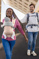 Beco Gemini Baby Carrier from Newborn to Toddler - Certified Ergonomic Newborn Baby Carrier for Infants and Children of 7-35 lbs - M Shape, Adjustable Seat, 100% Cotton (Dots) by TinyTreasures Baby Boutique