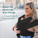 Koala Babycare Baby Carrier Wrap, Easy to Wear As a T-Shirt - Original Baby Carrier Newborn to Toddler - Sling One Size Fits All - Baby Wraps Carrier Up to 22lbs by TinyTreasures Baby Boutique