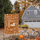 Hello Fall Garden Flag Autumn Holiday Garden Flag 12x18 inch Double Sided Fall Thanksgiving Maple Leaves Flags Decorations for Yard Outside Lawn Patio (Flay 1806) by GreenHaven Gardens
