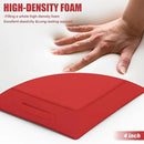 Patio Chair Cushions 19 X 19 X 4 Inch Waterproof Outdoor Seat Cushions for Patio Furniture, Outdoor Sofa Couch Pads with Ties & Handle, Set of 2, Red by GreenHaven Gardens
