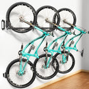 3-Pack Swivel Bike Rack Wall Mount, Bike Hangers for Garage, Space-Saving Vertical Bike Holder, Holds up to 77 lbs, Bicycle Wall Hanger Storage, No Heavy Lifting Required Indoor Hanging Bike Rack by GreenHaven Gardens