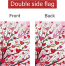 Louise Maelys Garden Flag Love Heart Tree 12x18 Inch Double Sided Welcome Small Burlap Spring Holiday Yard Outdoor Outside Home Decoration by GreenHaven Gardens