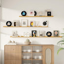 Floating Picture Ledge Shelves for Wall Set of 2, 95 Inches Picture Ledge Shelf with Long Large Nursery Book Shelf for Toys Storage Kids Bookshelf Wall Mounted Living Room Bedroom Decor Frames, Oak by TinyTreasures Baby Boutique