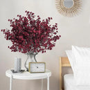 Sggvecsy 15 Pcs Babys Breath Artificial Flowers Gypsophila Bouquets Bulk Real Touch Fake Silk Flowers for Home DIY Floral Arrangement Table Centerpiece Fall Thanksgiving Autumn Decoration (Burgundy) by CozyNest Decor