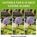 VOREEN 10" Gazing Ball Stand, Metal Gazing Globe Stand for 8-12 Inch Garden Gazing Globe, Outdoor Décor Garden Yard Accessories, Black by CozyNest Decor