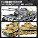 1030 Piece WW2 Army Tanks Toy Building Sets,Create a German Panzer 38T and a German Tiger Tank Toys,Adult Collectible Model Tanks Sets to Build,Christmas Birthday Gifts for Boys,Teens,Adults by TinyTreasures Baby Boutique