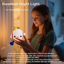 DREAMING MY DREAM Baseball Night Light,Cute Silicone Squishy Novelty LED Night Lamp, Touch Lamp with 2 Levels Dimmable 20Min Timer,for Nursery Bedroom Kids Room Boys Girls Gifts by TinyTreasures Baby Boutique