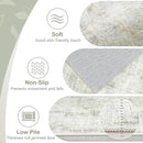 Area Rugs 5x7 Living Room: Washable Rug Modern Abstract Rugs Soft Non Slip Neutral Rug Stain Resistant Indoor Carpet for Bedroom Kitchen Dining Room Nursery Home Office Rugs(Green Brown,5'x7') by TinyTreasures Baby Boutique
