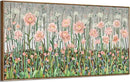 amatop Framed Oversized Floral Canvas Wall Art Canvas Print Modern Botanical Flower Field Rustic Wall Decor Abstract Nature Blooming Wildflower Pale Pink Green Artwork for Living Room Bedroom Office 58x29 in by CozyNest Decor
