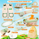 SMILESSKIDDO Kids Explorer Kit, 27 Pcs Outdoor Explorer Kit & Bug Catching Kits - Kid Nature Kits Outdoor Camping Adventure Toys for Kids 3+ Years Old by TinyTreasures Baby Boutique