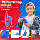 Vvinca Walkie Talkies for Kids Rechargeable, Spider Toys for Ages 3 4 5 6 7 8 9 10 Boys Girls Christmas Birthday Gifts for 3-12 Year Old, 2 Way Radio 22 CH VOX Long Range Walkie Talkie with Flashlight by TinyTreasures Baby Boutique