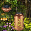 Solar Lanterns Outdoor Waterproof Hummingbird Garden Decor Christmas Gifts for Women Mom Grandma Hanging Lights Metal Solar Decoration Outside for Yard, Patio,Backyard,Porch(Butterfly and Sunflower) by GreenHaven Gardens