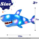 Cuteoy Light-up Singing Plush Shark LED Musical Stuffed Animal Adjustable Volume Lullaby Plushies Birthday Christmas Toy Gifts for Kids Toddler Girls, 13" by TinyTreasures Baby Boutique
