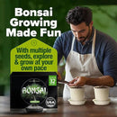 Bonsai Tree Kit - Gifts for Men & Women - Grow 4 Bonsai Trees - Unique Gardening Crafts for Adults, DIY Hobbies for Plant Lovers & Gardeners - Unusual Christmas Gift Ideas for Mom & Dad by GreenHaven Gardens