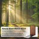 Book Ends, Black Walnut Wooden Bookends for Shelves - Heavy Duty Non-Slip Book Organizers, Upgraded Decorative Bookend Holders for Home, Kitchen, Office, Set of 2, Small by CozyNest Decor
