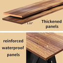 47” Wood Coffee Tables for Living Room Rustic Stands with Storage Shelf Black Blown Coffee Tables for Living Room Farmhouse Center Stands with Shelf. Farmhouse Rectangle Center Table by CozyNest Decor