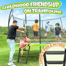 BCAN 8FT 10FT 12FT 14FT 15FT 16FT Recreational Trampoline with Enclosure for Kids Adults, ASTM Approved, Outdoor Trampolines with Ladder for Kids by TinyTreasures Baby Boutique