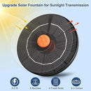 3.5W Solar Fountain, Upgrade Solar Bird Bath Fountains, Water Fountain Outdoor with 4 Fixed Rods & 8 Orange Nozzles, Solar Fountain Pump for Pond, Patio,Outdoor, Garden, Pool by GreenHaven Gardens