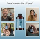 Breathe Essential Oil for Diffuser - Invigorating and Refreshing Breathe Essential Oil Blend with Eucalyptus Peppermint Tea Tree and Mint for Diffusers for Home and Shower Aromatherapy (4 Fl Oz) by CozyNest Decor