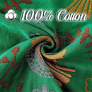 MSGKV Cotton Bed Blanket for Couch and Sofa Blankets for Living Room Bedroom Floral and Birds Throw 80"x90" Breathable Cozy Boho Blankets by CozyNest Decor
