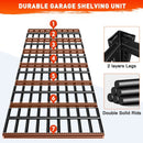 REIBII 48.2''W Garage Shelving Heavy Duty Metal Shelving 3000LBS Storage Shelves Adjustable Metal Shelves Industrial Garage Shelf for Warehouse Basement, 2 Pack by GreenHaven Gardens