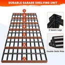 REIBII 48.2''W Garage Shelving Heavy Duty Metal Shelving 3000LBS Storage Shelves Adjustable Metal Shelves Industrial Garage Shelf for Warehouse Basement, 4 Pack by GreenHaven Gardens