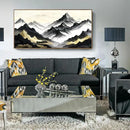 amatop Framed Extra Large Wall Art for Office Abstract Mountain Motivational Canvas Print Black and White Landscape Picture Zen Nature Giant Artwork for Contemporary Living Room Bedroom Decor 58x29 Inch by CozyNest Decor