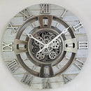 The Gears Clock Real Moving Gear Wall Clock England Line (Desert Beige, 24 inches (60 cm)) by CozyNest Decor