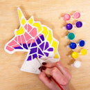 Creative Roots Paint Your Own Stepping Stones Multipack with Butterfly, Unicorn, & Heart, 3 Ceramic Stepping Stones (7 Inch Each), 18 Acrylic Paints, 3 Paintbrushes, Ages 8+ by TinyTreasures Baby Boutique