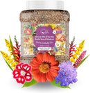Bulk Wildflower Seed - Bird & Butterfly Garden Seed Mix | Bulk 300,000+ Annual & Perennial Flower Seeds for Planting - Attracts Hummingbirds & Butterfly | No Messy Bags or Packets | Bulk 1 Pound Jar by GreenHaven Gardens