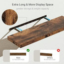 10 inches Deep Floating Shelves 36 inch Long, Sing Shelves for Wall Heavy Duty for Bedroom, Bathroom, Living Room, Kitchen, Office, Farmhouse Shelf Home Decor, Set of 1, Rustic Brown by CozyNest Decor