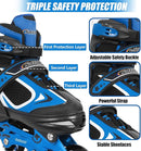 Nattork Blade Roller Skates for Boys with Light Up Wheel, Outdoor & Indoor Illuminating Black Inline Skates for Boys Little Kids Toddler Ages 5-8 4 5 6, Beginners by TinyTreasures Baby Boutique