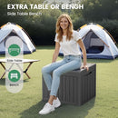45 Outdoor Storage Box, Waterproof Resin Deck Box with Side Handles, Lockable Outdoor Bench for Indoor & Outdoor Use, Storage Bin for Patio Cushions, Garden Tools, Package Delivery, Black by CozyNest Decor