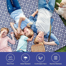 Picnic Blanket, 80''x80'' Waterproof Outdoor Blankets, Picnic Mat Washable for Beach, Picnic Blankets for Camping on Grass with Shoulder Strap - NavyBlue by TinyTreasures Baby Boutique