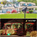 2 Pack 200 LED Solar Christmas Lights Outdoor Waterproof, Solar String Lights for Outside, Solar Outdoor String Light with 8 Lighting Modes for Xmas Tree Wedding Party Yard Decorations (Red and Green) by GreenHaven Gardens