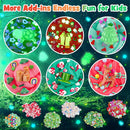 LAWOHO 6 Packs Red & Green Slime for Kids- Clear, Butter, Cloud Slime Making Kit with Glow in The Dark Add-ins & Charms, Slimes Kit for Boys & Girls Party Favors, Birthday Halloween Christmas Easter by TinyTreasures Baby Boutique