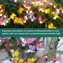 TONULAX Solar Garden Lights - Swaying Butterfly Light, Swaying in The Wind, Solar Outdoor Lights, Yard Patio Pathway Decoration, High Flexibility Iron Wire & Realistic Butterflies (6 Pack) by GreenHaven Gardens