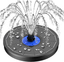 SZMP Solar Fountain Upgrade, 3.5W Solar Powered Bird Bath Fountains with Flower, Outdoor Water Feature Solar Pump with 7-in-1 Nozzles, 4 Fixed Pipes for Humingbirds, Garden, Pool, Pond, and Fish Tank by GreenHaven Gardens