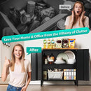 SISESOL Black Storage Cabinet with Doors and Shelves,30 inch Pantry Cabinet Sideboard with Leg,Small Accent Cabinets with Storage,Side Floor Cabinets for Home,Kitchen,Coffee Bar,Dining/Living Room by CozyNest Decor