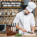 YeloIris Wooden Magnetic Knife Holder - Dual - Sided Stand with Enhanced Magnets for Multifunctional Kitchen Knife Storage - Stylish, Durable, and Strong (Knives Not Included) - 12" x 9" - 3.48 lbs by CozyNest Decor