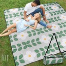 Picnic Blankets Extra Large - Beach Blanket Waterproof Sandproof with Shoulder Strap, Machine Washable, Outdoor Blanket with Stakes for Grass Concert, Park, Lawn,Travel,Spring Summer.Green by TinyTreasures Baby Boutique