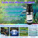 Pond Fountain Aerator with Light RGB LED, 1HP 750W Floating Fountain System for Outdoor Pond Lake, 110V 15000 GPH Fully Automatic Stainless Steel Fountain Pump with 4 LED Lights 100 Feet Power Cord by GreenHaven Gardens
