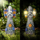 Yiosax-Garden Angels Outdoor Statue-Solar Lights Decor - Solar Angels for Cemetery Grave Cross Praying Succulent Wings Remembrance Angel Figurine Lawn Yard Decorations, White, Yiosax-Angel04 by GreenHaven Gardens
