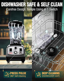WantJoin Blender for Smoothies - 68oz Countertop Blender for Kitchen Professional Smoothie maker w/Powerful 1800W Copper Motor, 30000 RPM, 16 Speeds, Multi-Functional Smoothie for Home by TinyTreasures Baby Boutique